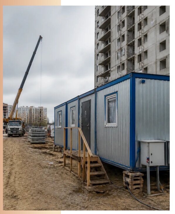 Аренда строительных вагончиков для рабочих в Балтийске